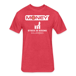 Fitted Unisex Cotton/Poly T-Shirt / Bball Stock Rising - heather red