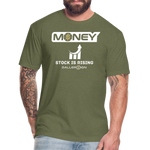 Fitted Unisex Cotton/Poly T-Shirt / Bball Stock Rising - heather military green