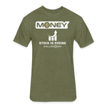 Fitted Unisex Cotton/Poly T-Shirt / Bball Stock Rising - heather military green