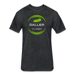 Fitted Unisex Cotton/Poly T-Shirt /Pickle Baller - heather black