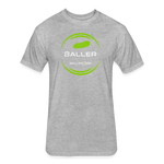 Fitted Unisex Cotton/Poly T-Shirt /Pickle Baller - heather gray