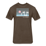 Fitted Cotton/Poly T-Shirt / Women's Beach Volleyball - heather espresso