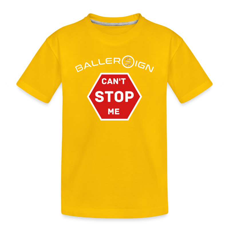 Toddler Premium T-Shirt / Can't Stop Me - sun yellow