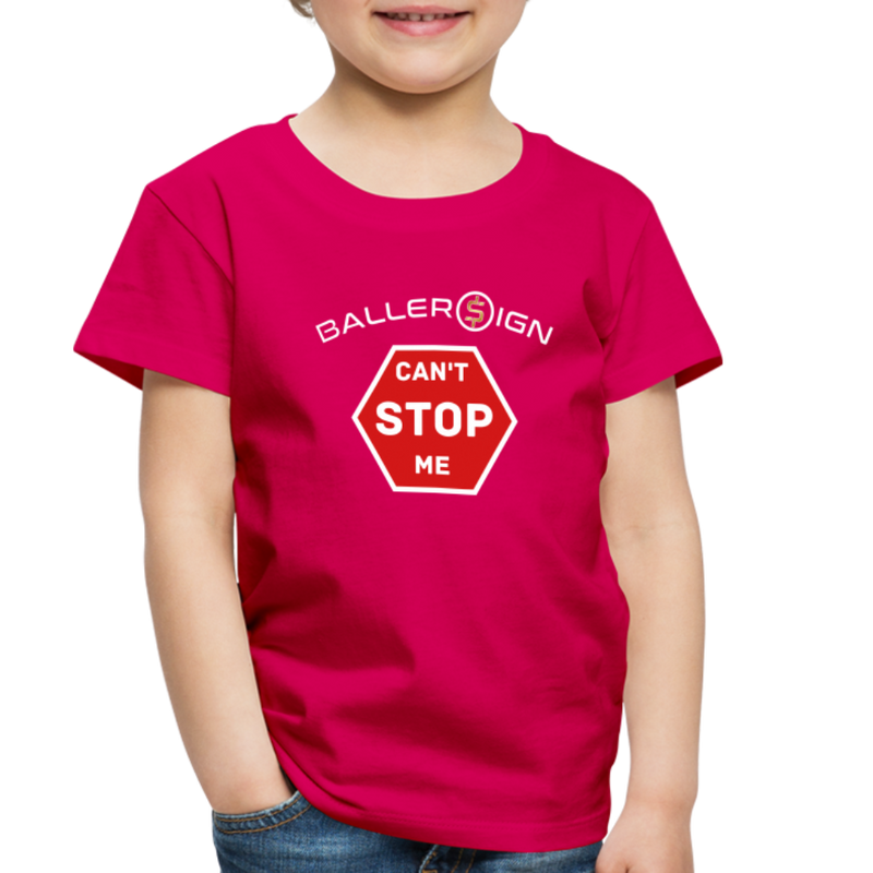 Toddler Premium T-Shirt / Can't Stop Me - dark pink