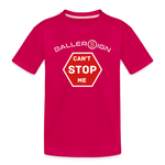 Toddler Premium T-Shirt / Can't Stop Me - dark pink