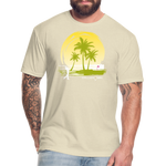 Fitted Unisex Cotton/Poly T-Shirt / Sunny Beach Golf - heather cream