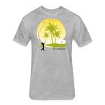 Fitted Unisex Cotton/Poly T-Shirt / Sunny Beach Golf - heather gray