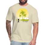 Fitted Unisex Cotton/Poly T-Shirt / Sunny Beach Golf - heather cream