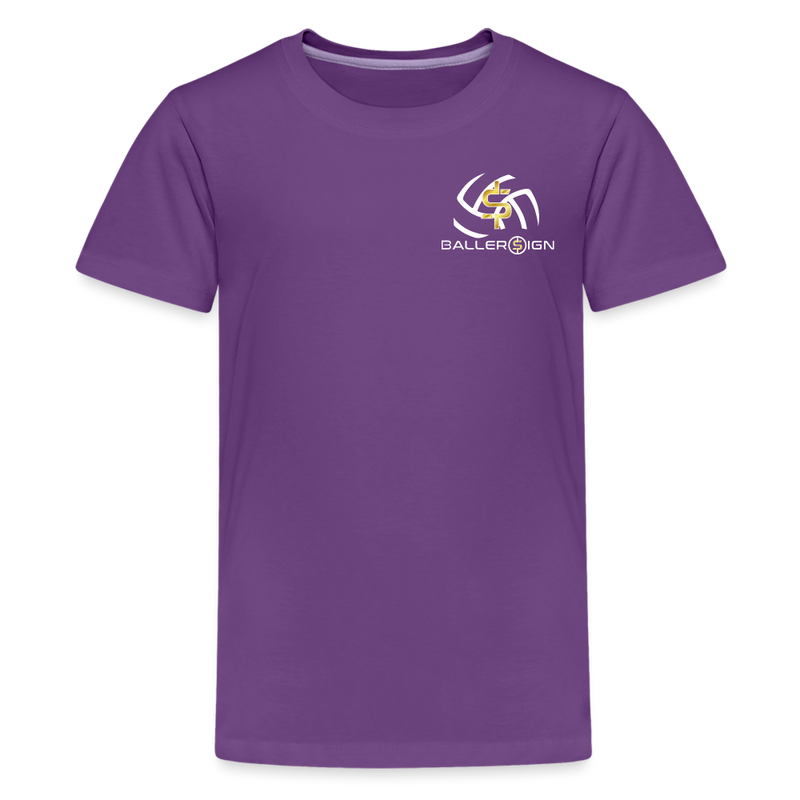 Kids' Premium T-Shirt / Volleyball - purple