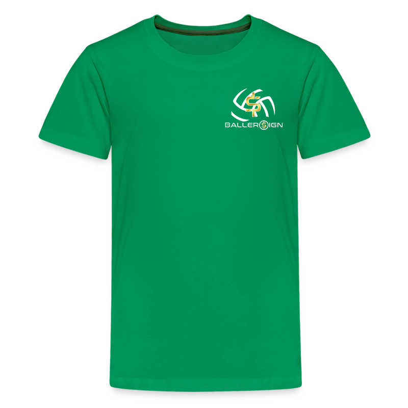 Kids' Premium T-Shirt / Volleyball - kelly green