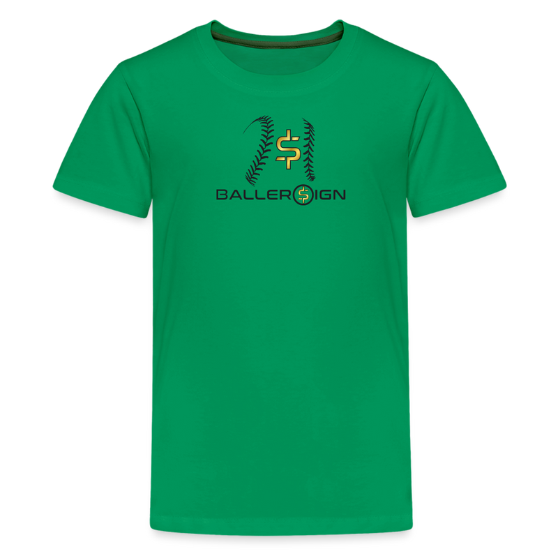 Kids' Premium T-Shirt /Baseball/Soft/Banner - kelly green