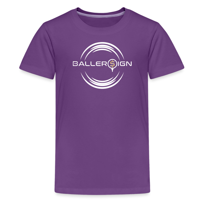 Kids' Premium T-Shirt / Golf baller - purple