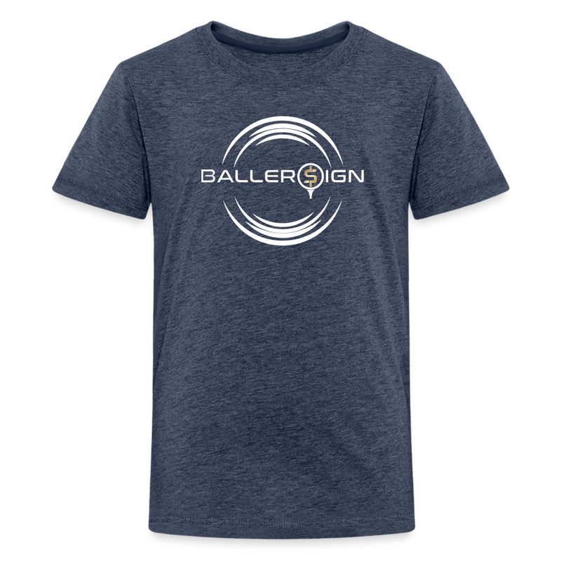 Kids' Premium T-Shirt / Golf baller - heather blue