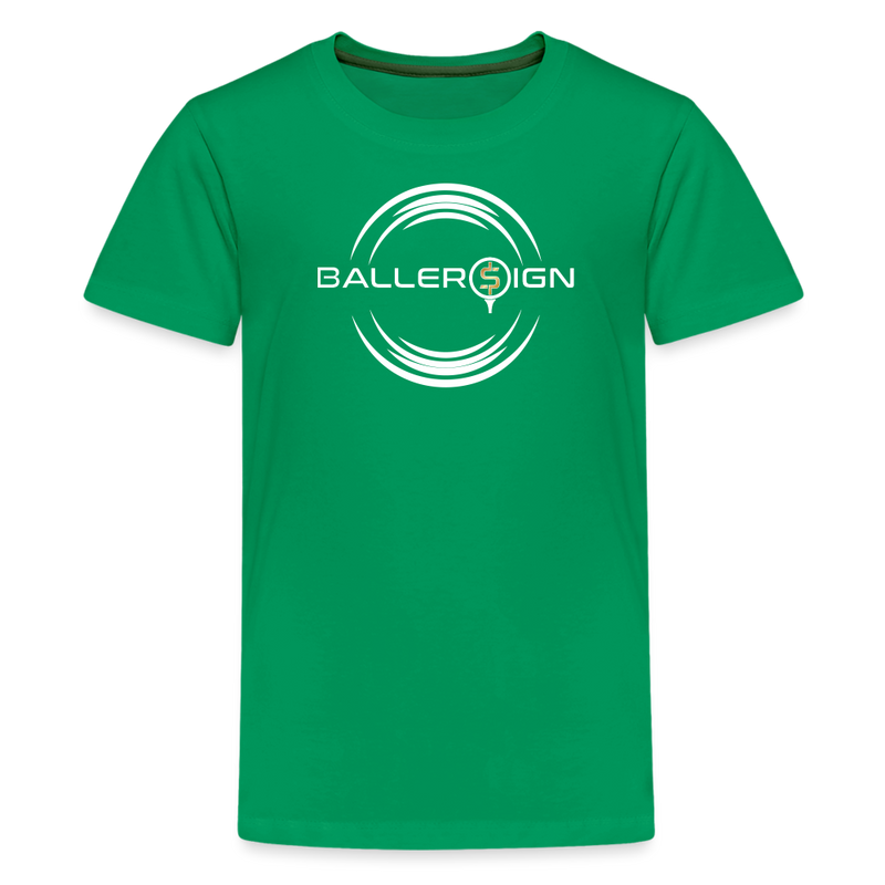 Kids' Premium T-Shirt / Golf baller - kelly green