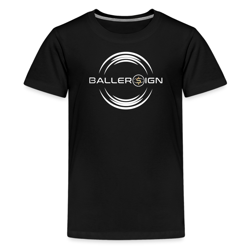 Kids' Premium T-Shirt / All Baller - black