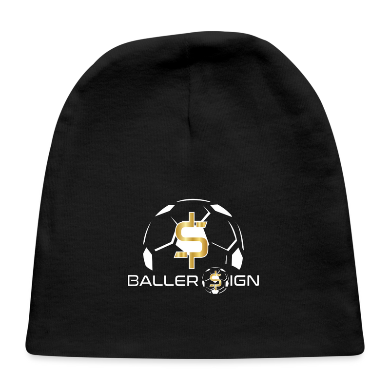 Baby Cap / Soccer baller - black