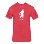 Fitted Mens Cotton/Poly T-Shirt - heather red