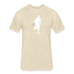 Fitted Mens Cotton/Poly T-Shirt - heather cream