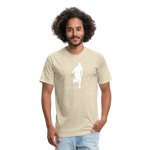 Fitted Mens Cotton/Poly T-Shirt - heather cream