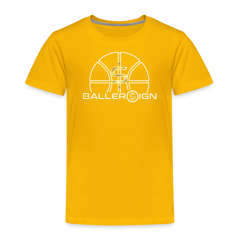 Toddler Premium T-Shirt / basketball - sun yellow