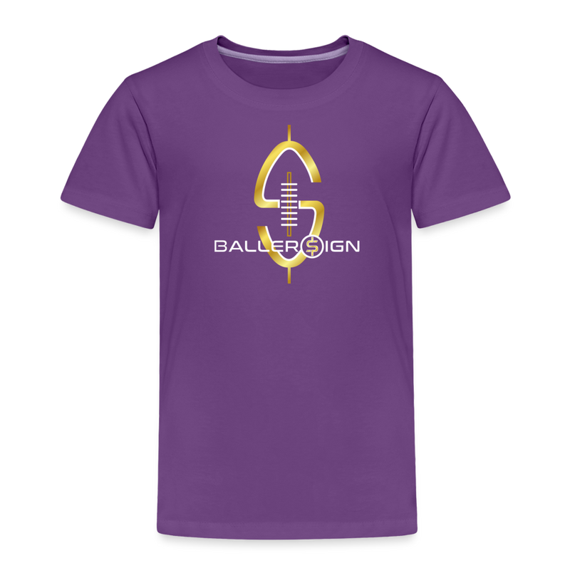 Toddler Premium T-Shirt / Football - purple