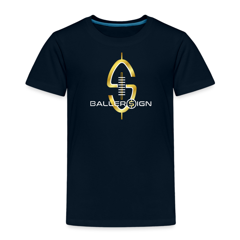 Toddler Premium T-Shirt / Football - deep navy