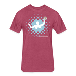 Fitted Unisex Cotton/Poly T-Shirt / Water polo - heather burgundy
