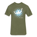 Fitted Unisex Cotton/Poly T-Shirt / Water polo - heather military green