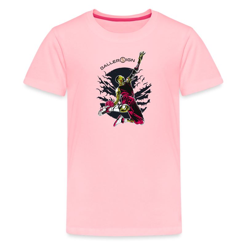 Kids' Premium T-Shirt / basketball dunk - pink