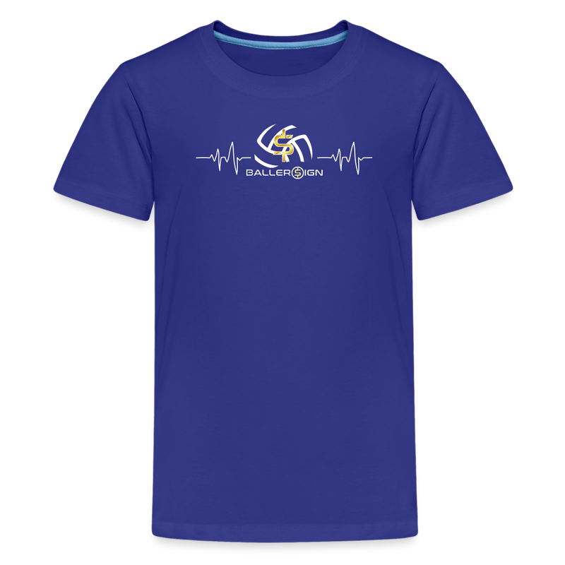 Kids' Premium T-Shirt / Volleyball Heart beat - royal blue