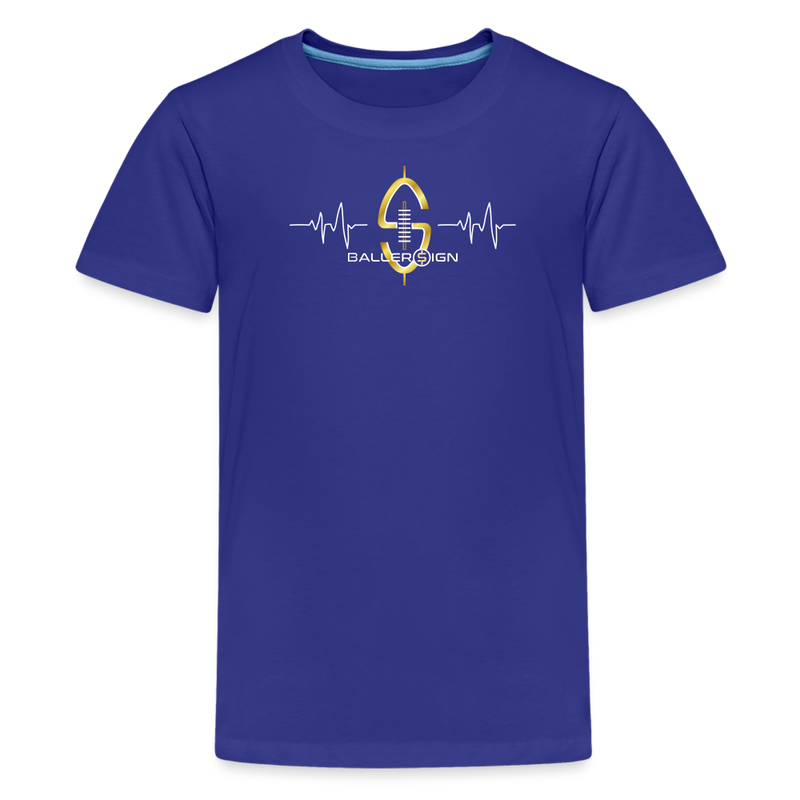 Kids' Premium T-Shirt / Football Heart - royal blue