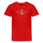 Kids' Premium T-Shirt / Football Heart - red