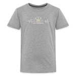 Kids' Premium T-Shirt / Bball Heart beat - heather gray