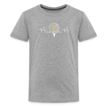 Kids' Premium T-Shirt / Golf Heart Beat - heather gray