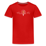 Kids' Premium T-Shirt / Golf Heart Beat - red