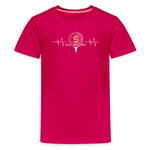 Kids' Premium T-Shirt / Golf Heart Beat - dark pink