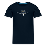 Kids' Premium T-Shirt / Golf Heart Beat - deep navy