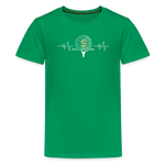 Kids' Premium T-Shirt / Golf Heart Beat - kelly green