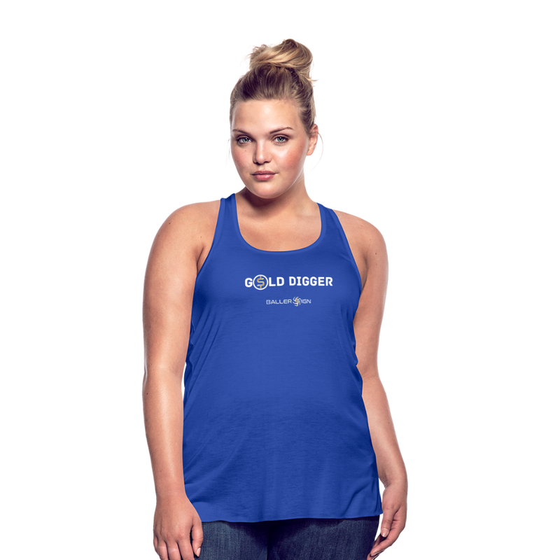 Women's Flowy Tank Top / Golf Digger - royal blue