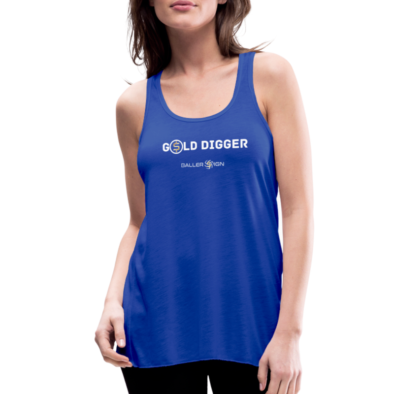 Women's Flowy Tank Top / Golf Digger - royal blue