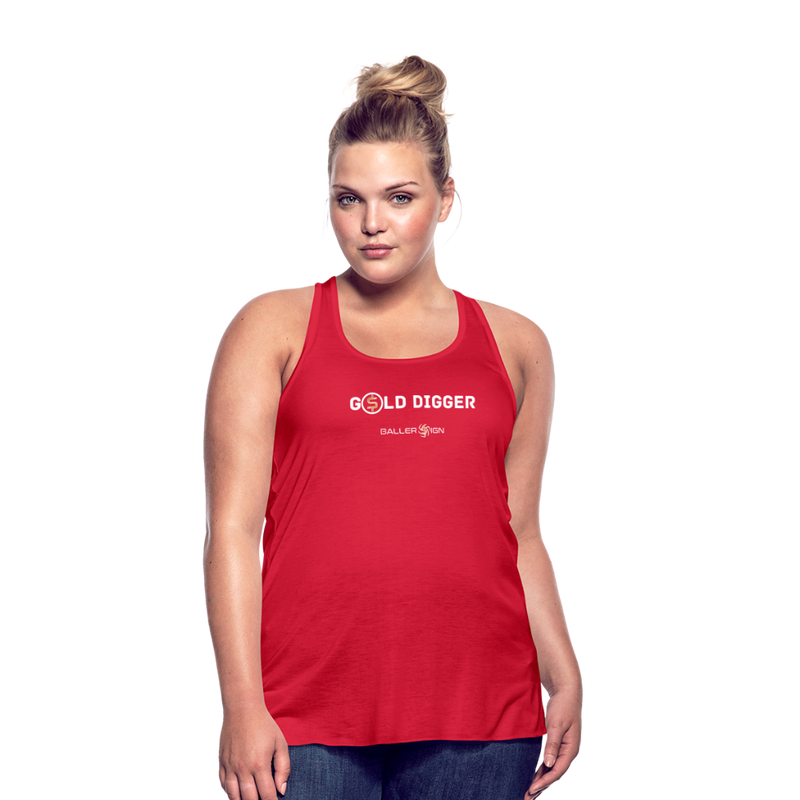 Women's Flowy Tank Top / Golf Digger - red