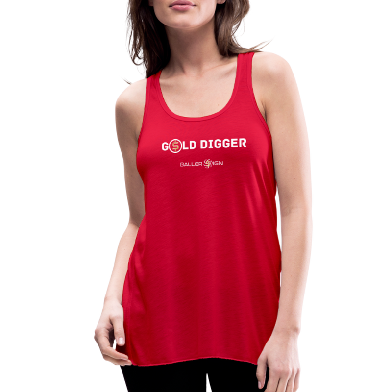 Women's Flowy Tank Top / Golf Digger - red