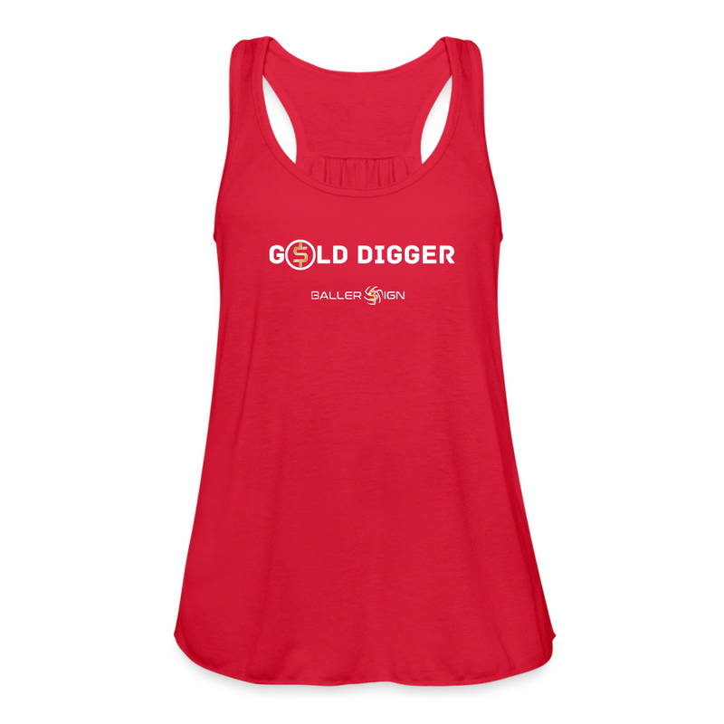 Women's Flowy Tank Top / Golf Digger - red