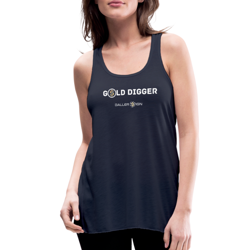 Women's Flowy Tank Top / Golf Digger - navy