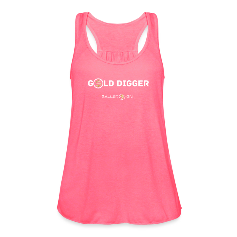 Women's Flowy Tank Top / Golf Digger - neon pink