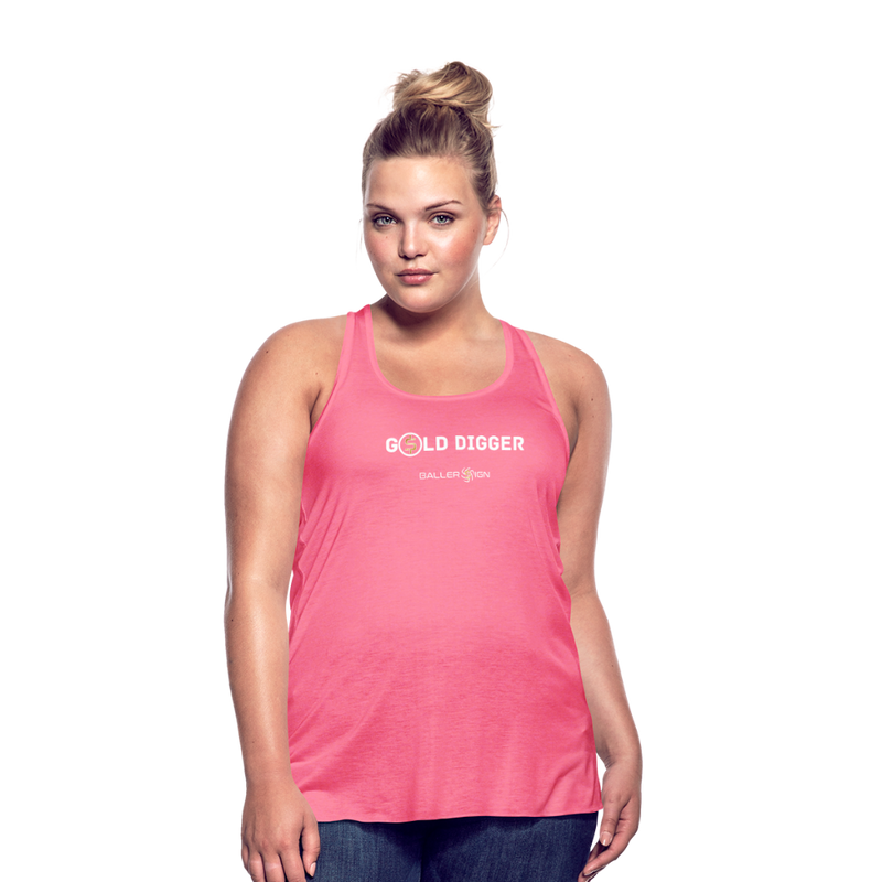 Women's Flowy Tank Top / Golf Digger - neon pink