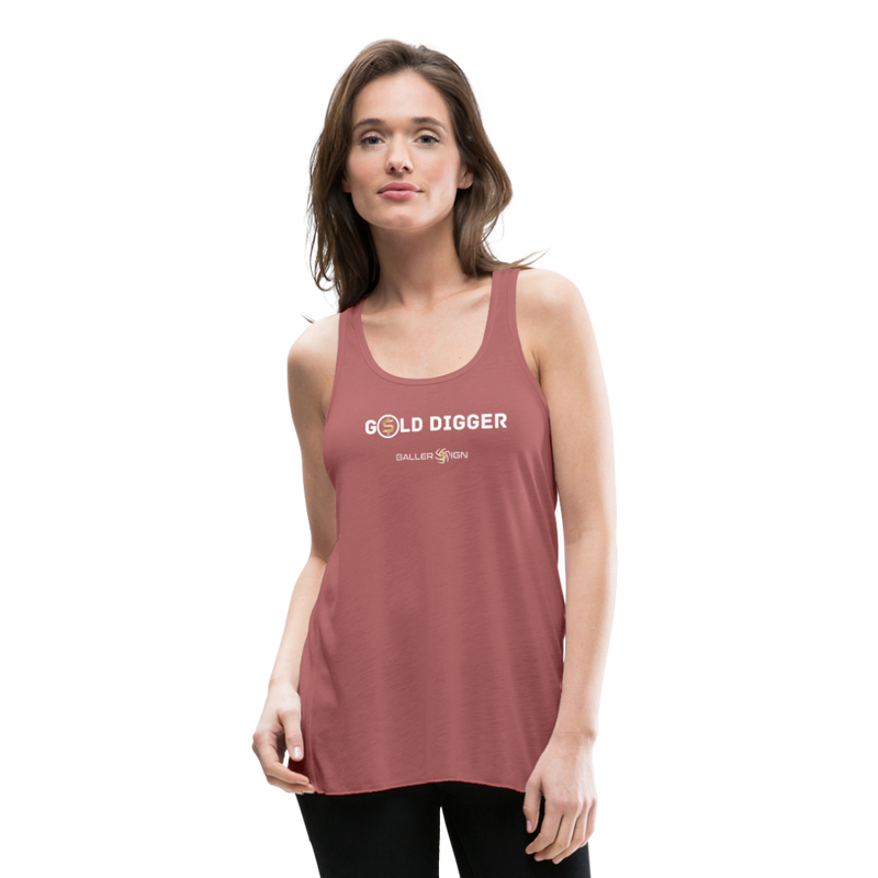 Women's Flowy Tank Top / Golf Digger - mauve