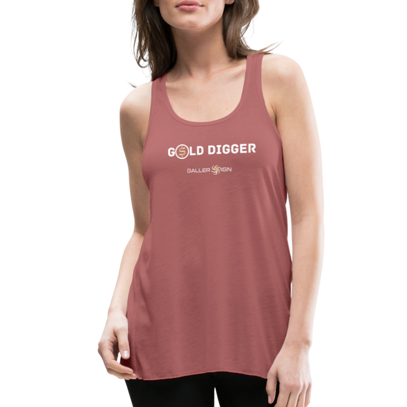 Women's Flowy Tank Top / Golf Digger - mauve