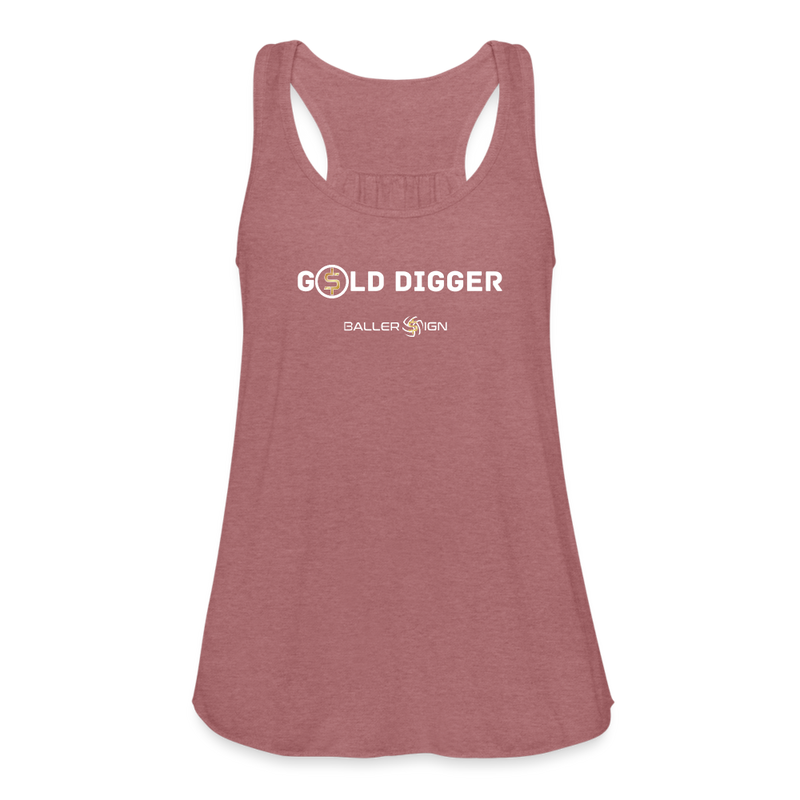 Women's Flowy Tank Top / Golf Digger - mauve