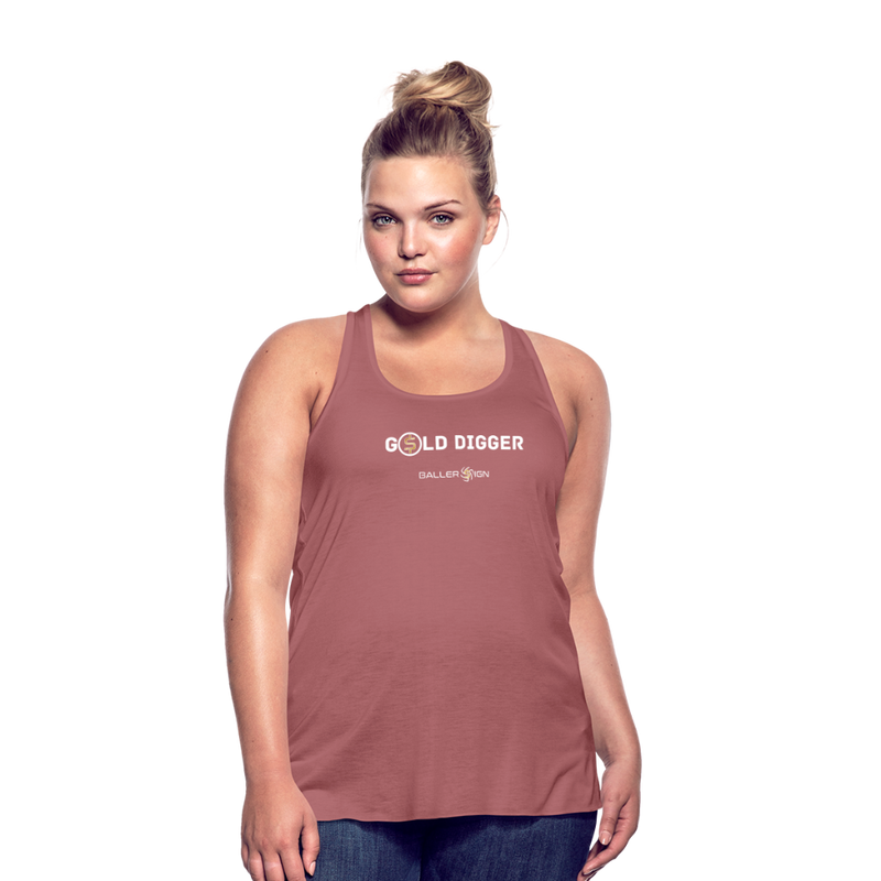 Women's Flowy Tank Top / Golf Digger - mauve